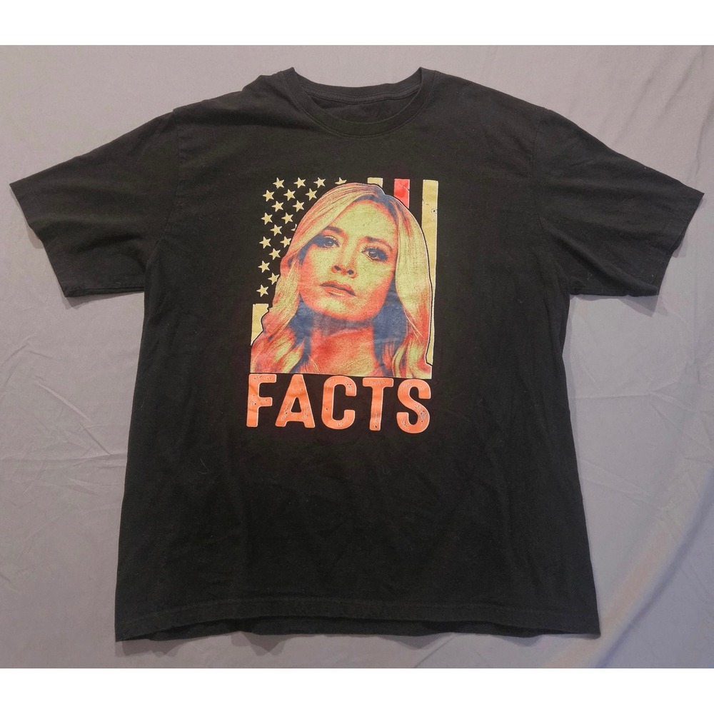 Unbranded Tomi Lahren Graphic Tee Unisex L Black Facts USA Flag
